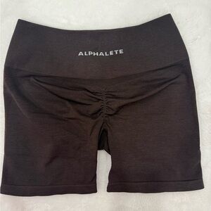 Alphalete amplify brown shorts 5 inches